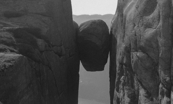 Kjeragbolten used to represent a wedge