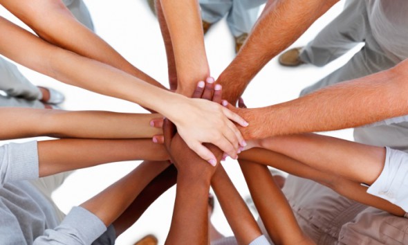 Picture of freelancers working as part of the team.